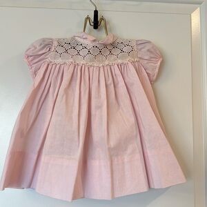 Vintage Pink Toddler Dress *unmarked size* honeysuckle